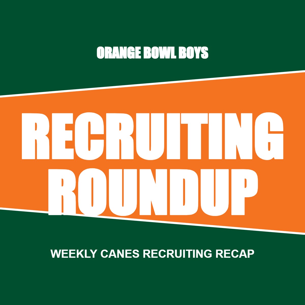 Orange Bowl Boys Recruiting Roundup weekly graphic